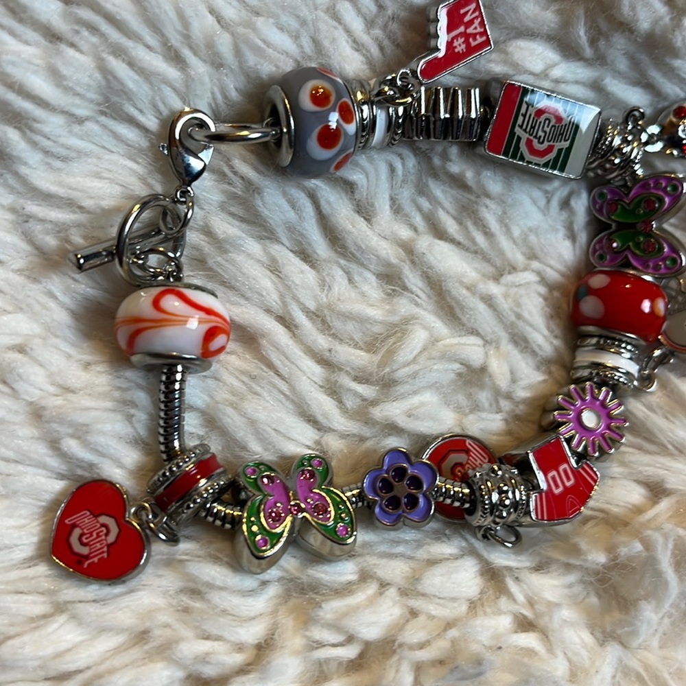 Ohio State Charm Bracelet